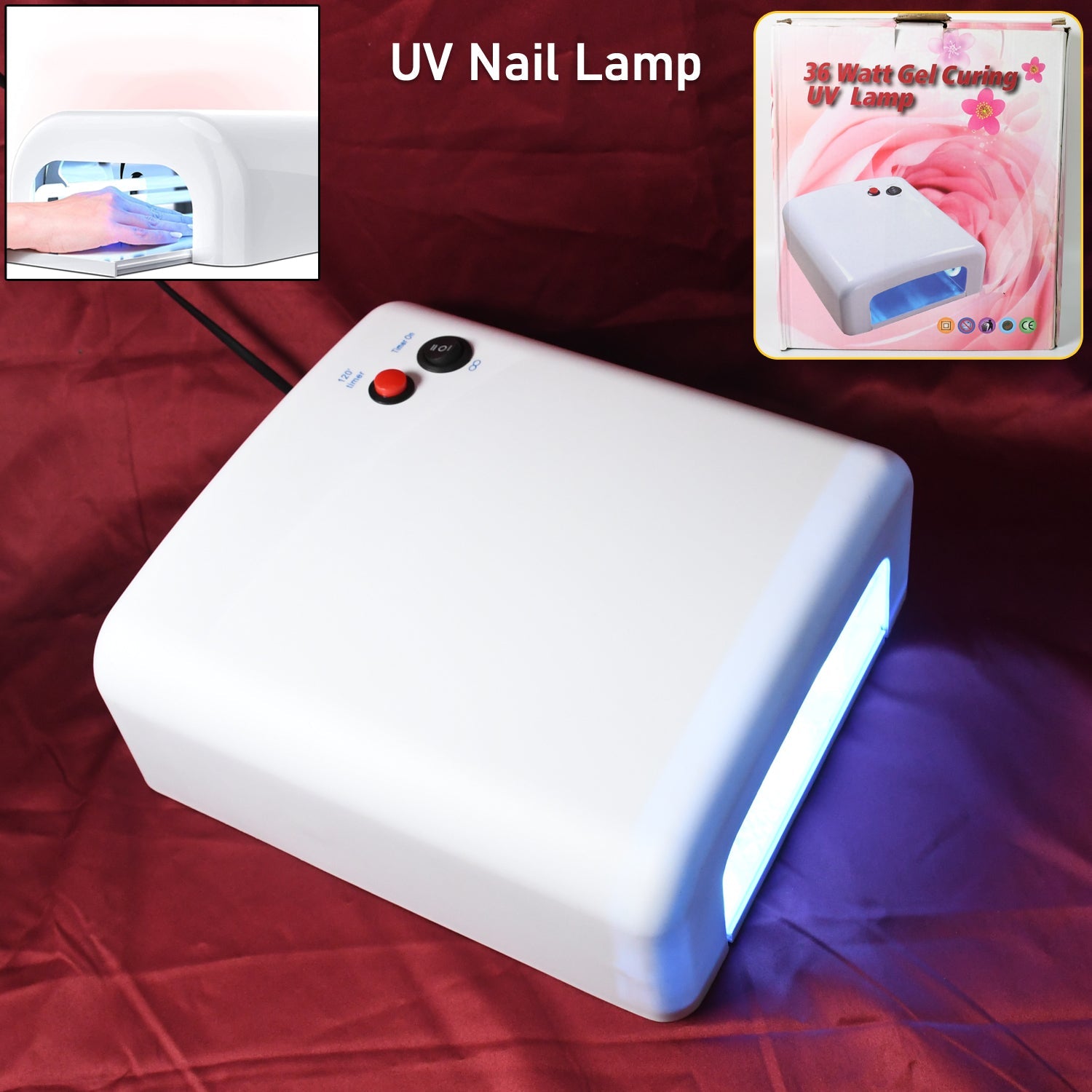 36W LED UV Lamp Nail Dryer Gel Nail Lamp Nail Polish Curing Lamp