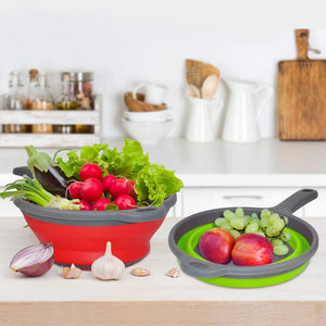 Collapsible colander for fruit