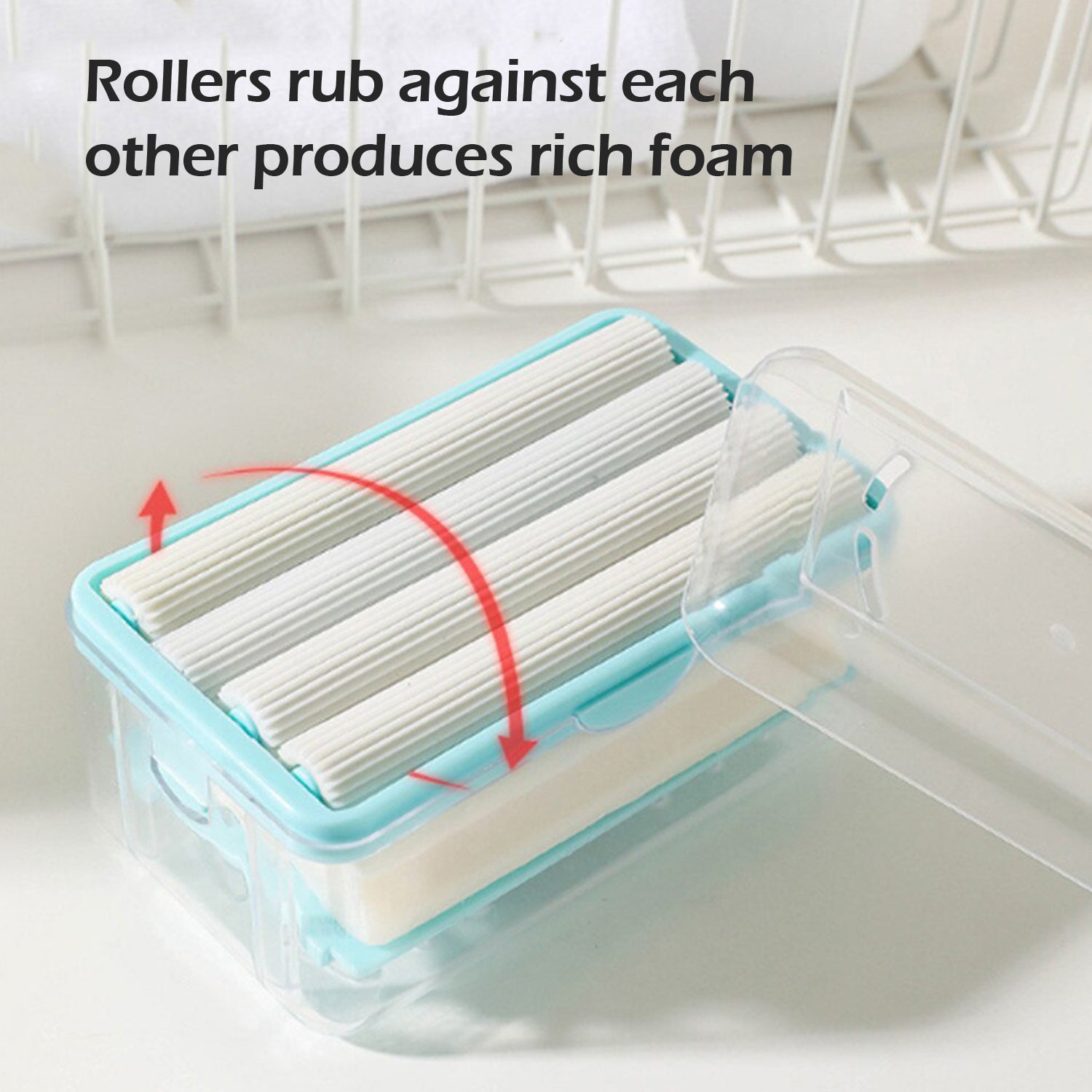 Multifunctional soap dish with built-in dispenser and drainage holes