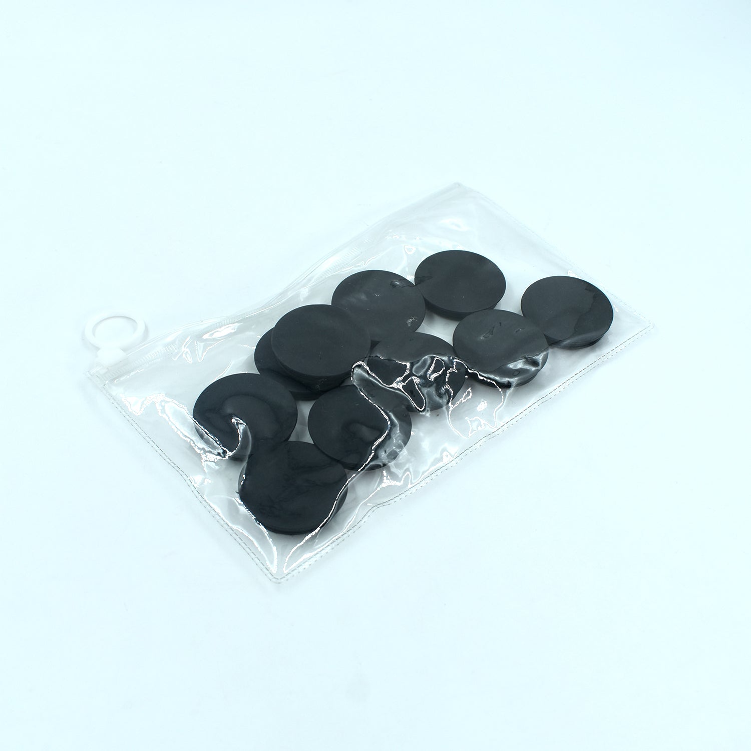 Mobile pop holder with transparent pouch