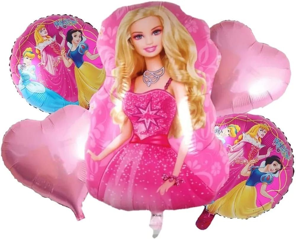 Barbie foil balloons set of 5