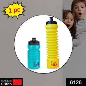 Stretchable water bottle, perfect for school and college hydration needs.