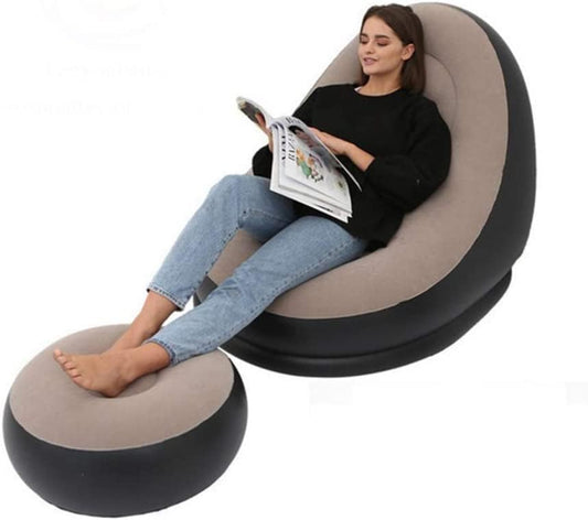 Lazy Sofa Inflatable Chair Bed Portable & Comfy Lounger for Indoors & Outdoors 🛋️