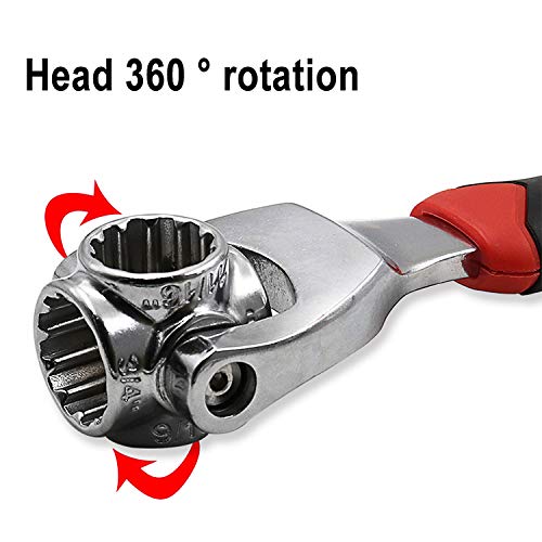 Swivel head tool with various socket sizes