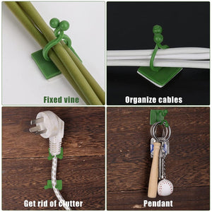 30 plant clips for climbing and support, suitable for walls and poultry.