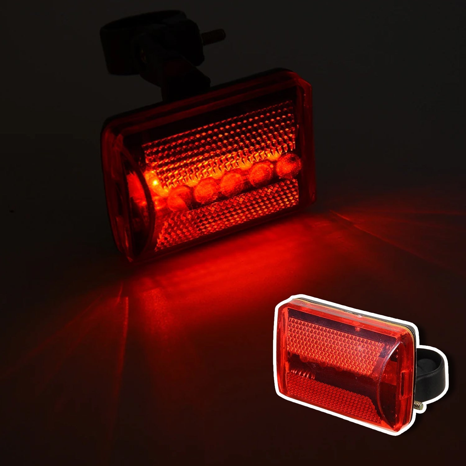 LED flashing light in red for visibility