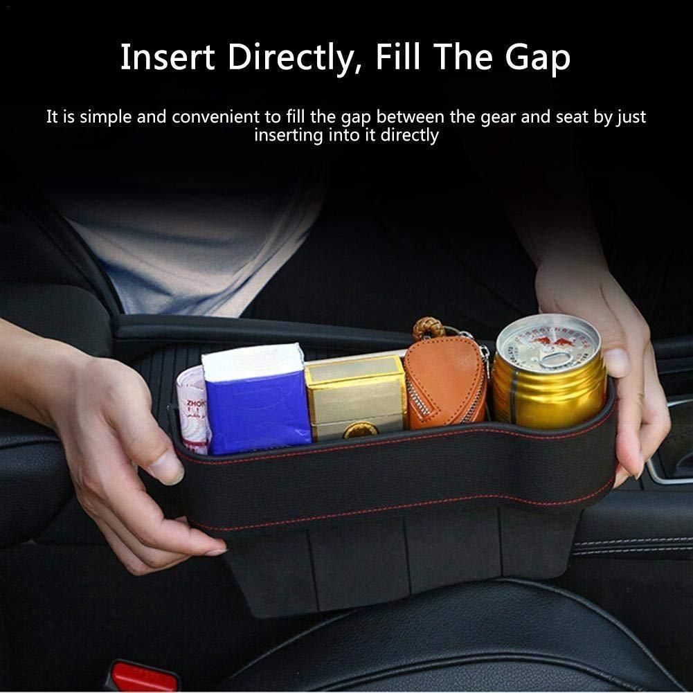 PU Leather Car Console Side Organizer