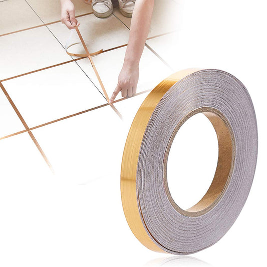 Waterproof Tile Gap Sealing Tape - 50m Roll (Gold) ✨