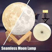 3D Moon Lamp - 16 Colors with Remote & Touch Control 🌙