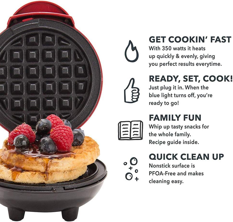 Mini Waffle Maker Compact & Easy Waffle Iron for Delicious Treats 🧇