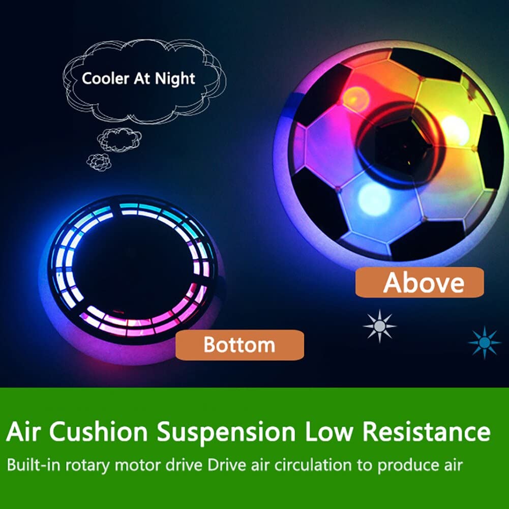 Hover Soccer Ball ⚽️ LED Light-Up Air Power Football for Indoor Fun & Games