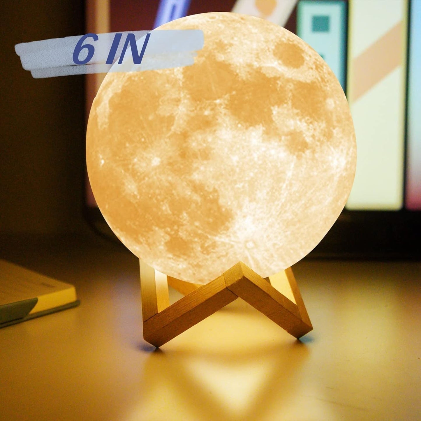 3D Moon Lamp - 16 Colors with Remote & Touch Control 🌙