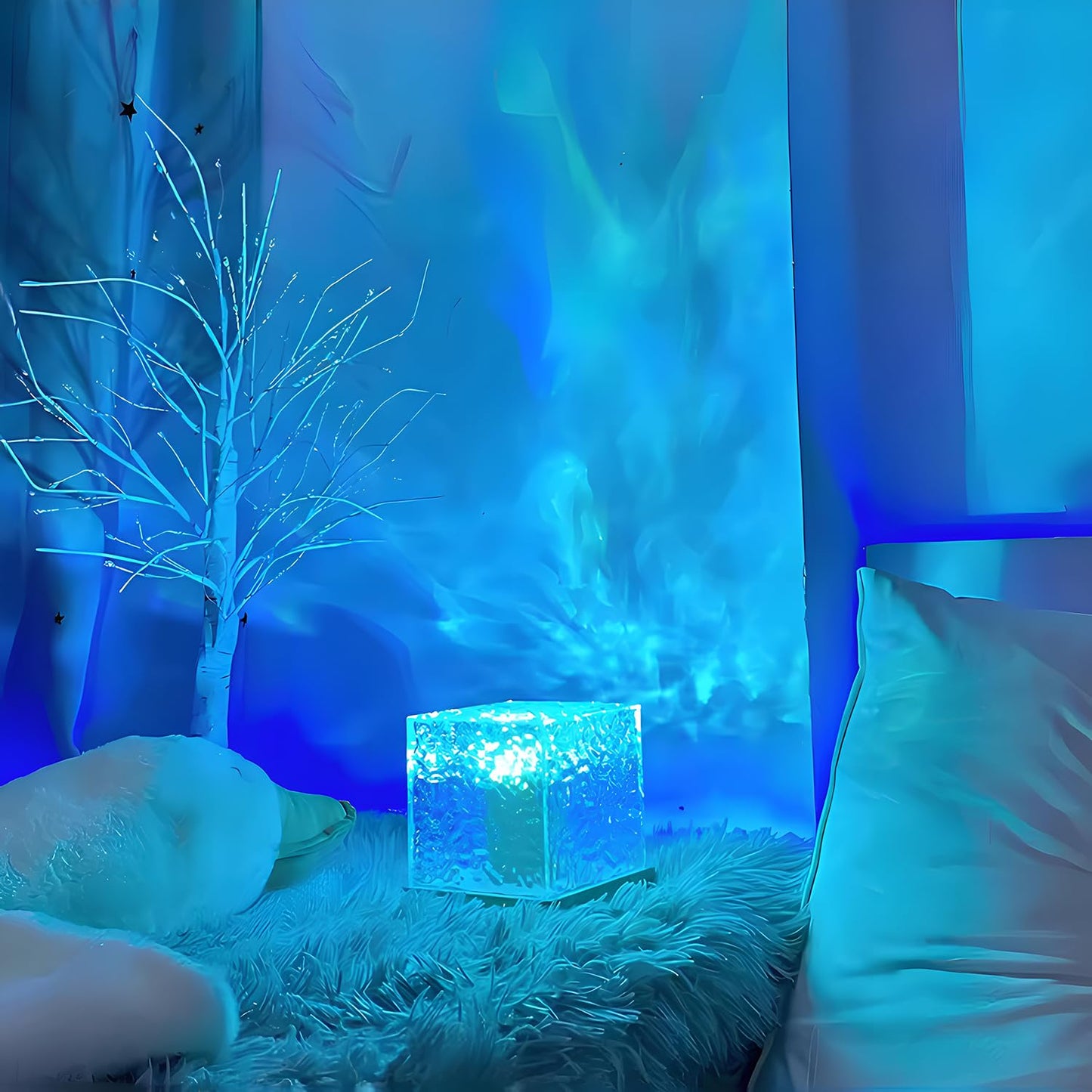 Ocean Wave Projector 3D Night Light with Remote & Touch Control 16 Colors   🌊🌌