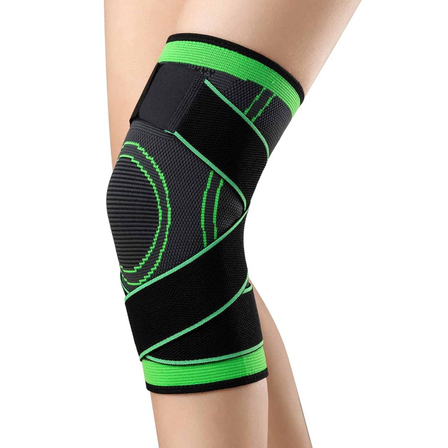 Knee Compression Sleeve with Adjustable Support Pain Relief & Enhanced Performance 💪