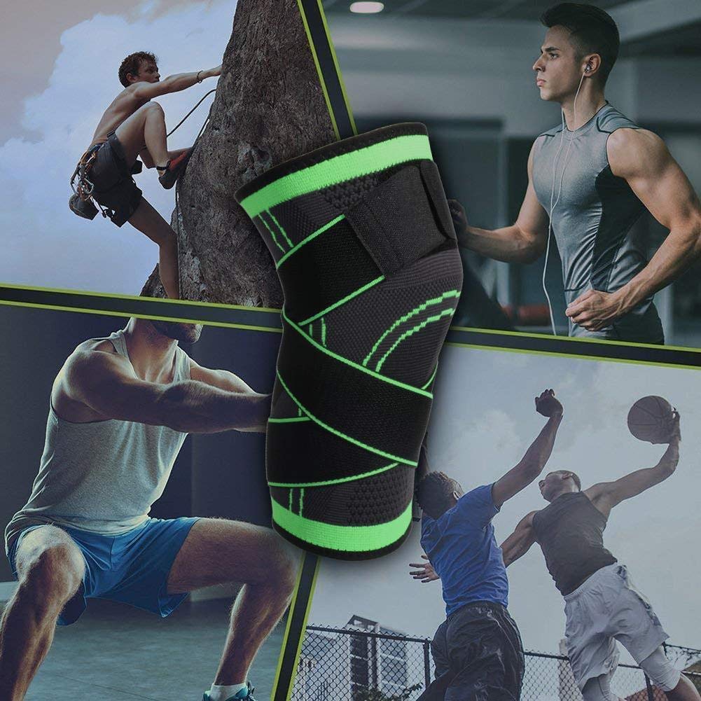 Knee Compression Sleeve with Adjustable Support Pain Relief & Enhanced Performance 💪