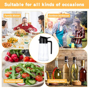 2-in-1 Oil Sprayer & Dispenser Glass Oil Bottle with Mister for Cooking, Salads & More 🥗🍳