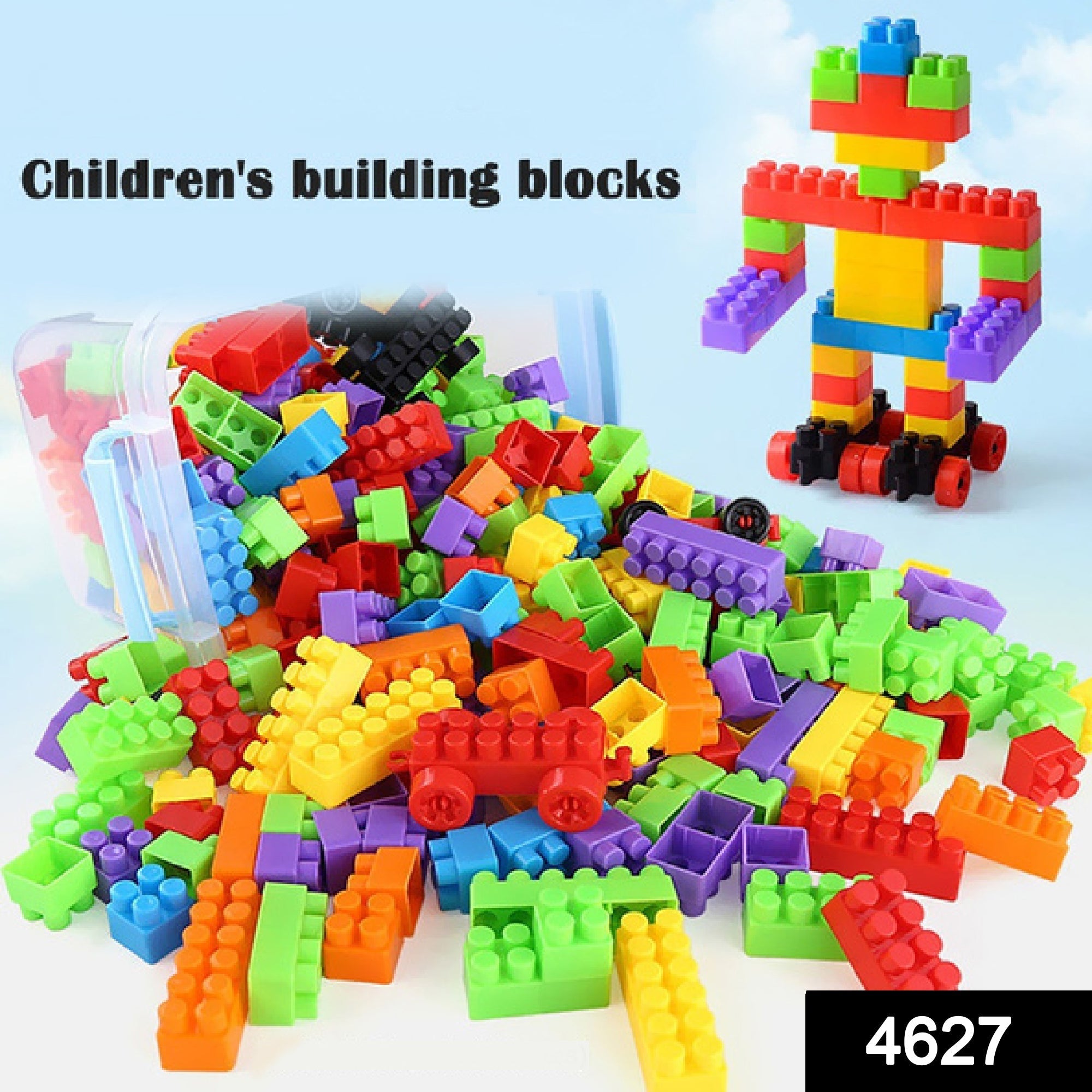 Block game for kids, small blocks in a gift pack.