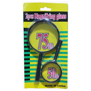 Double-sided glass magnifying lens set