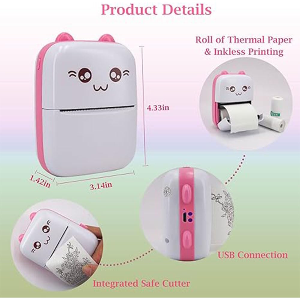 Mini pocket photo printer for kids, ideal for printing memories instantly. Shop online now!