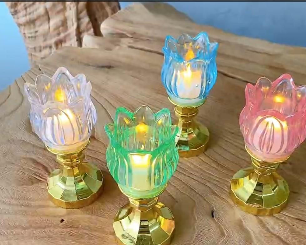 Create a serene atmosphere with multiple Lotus LED Diya Lamps. Shop our collection now!