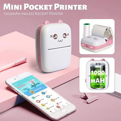 Best mini pocket printer for students, perfect for printing notes and study materials. Buy now with Free Shipping!