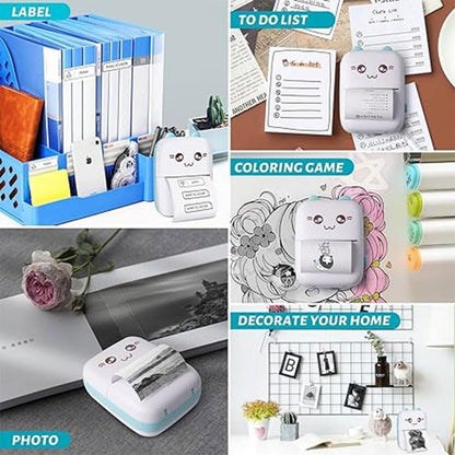 Take your mini portable printer anywhere! Perfect for travel and on-the-go printing.