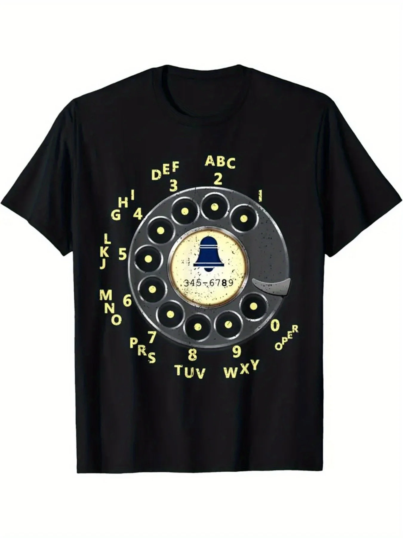 1Pc Retro Dial Phone Graphic Men'S T-Shirt, 100% Cotton Crew Neck Tee With Funny Telephone Design - Short Sleeve S2824014B0Ccd4A30A193Eddae2De47Efc 1Pc Retro Dial Phone Graphic Men'S T-Shirt, 100% Cotton Crew Neck Tee With Funny Telephone Design - Short Sleeve