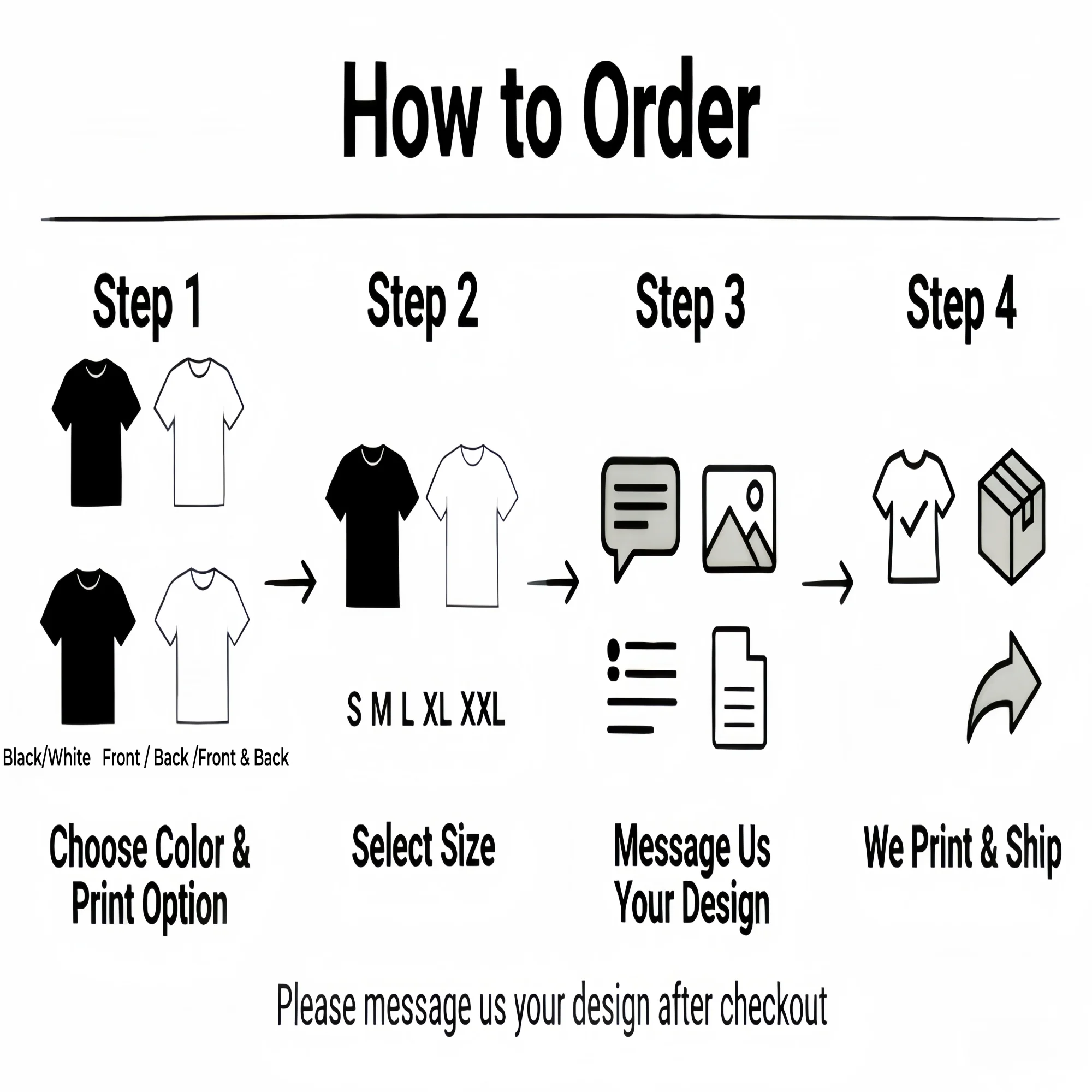 Custom T-Shirt For Men Women, Personalized Photo Logo Text Tee, Front Back Print, Cotton Shirt Printed In Usa S2Aec36F406E14B31Bb93B741C5A52D905 Custom T-Shirt For Men Women, Personalized Photo Logo Text Tee, Front Back Print, Cotton Shirt Printed In Usa - Image 3