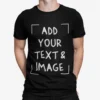 Custom T-shirt with Your Photo Text Image Front Printing Crew Neck Men Women Short Sleeve Shirt Gift Ship From US