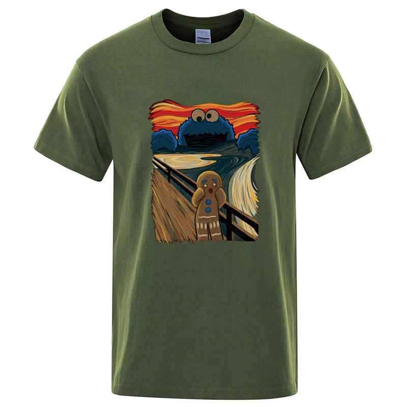 Summer Men'S High Quality T-Shirt 100% Cotton Short Sleeve Print Casual Loose Men T Shirt O-Neck Male T-Shirt Male Tees For Men Sf41E939Affa1434F8A10Dfb63Abb9212K Summer Men'S High Quality T-Shirt 100% Cotton Short Sleeve Print Casual Loose Men T Shirt O-Neck Male T-Shirt Male Tees For Men - Image 3