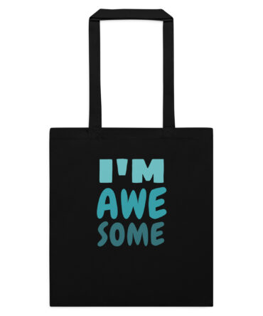 Mopixie Store Cotton Color Tote Bag Black Front 6A19A40654110