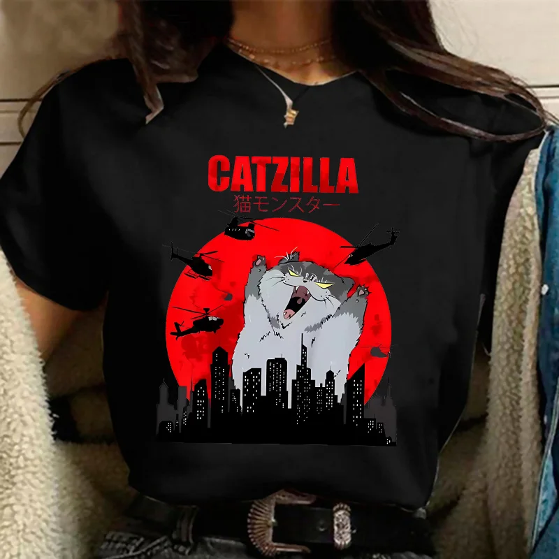 Retro Japanese Cat Graphic Tee Kf S125237D3Cd444B25942Ede79589212Ceg Retro Japanese Cat Graphic Tee