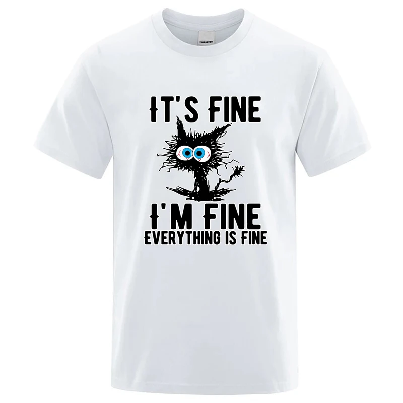 Cool Cat Cotton Graphic Tee Kf S9E75D0Bd91Ed4Eef898290D502F2Bc49V Cool Cat Cotton Graphic Tee - Image 2