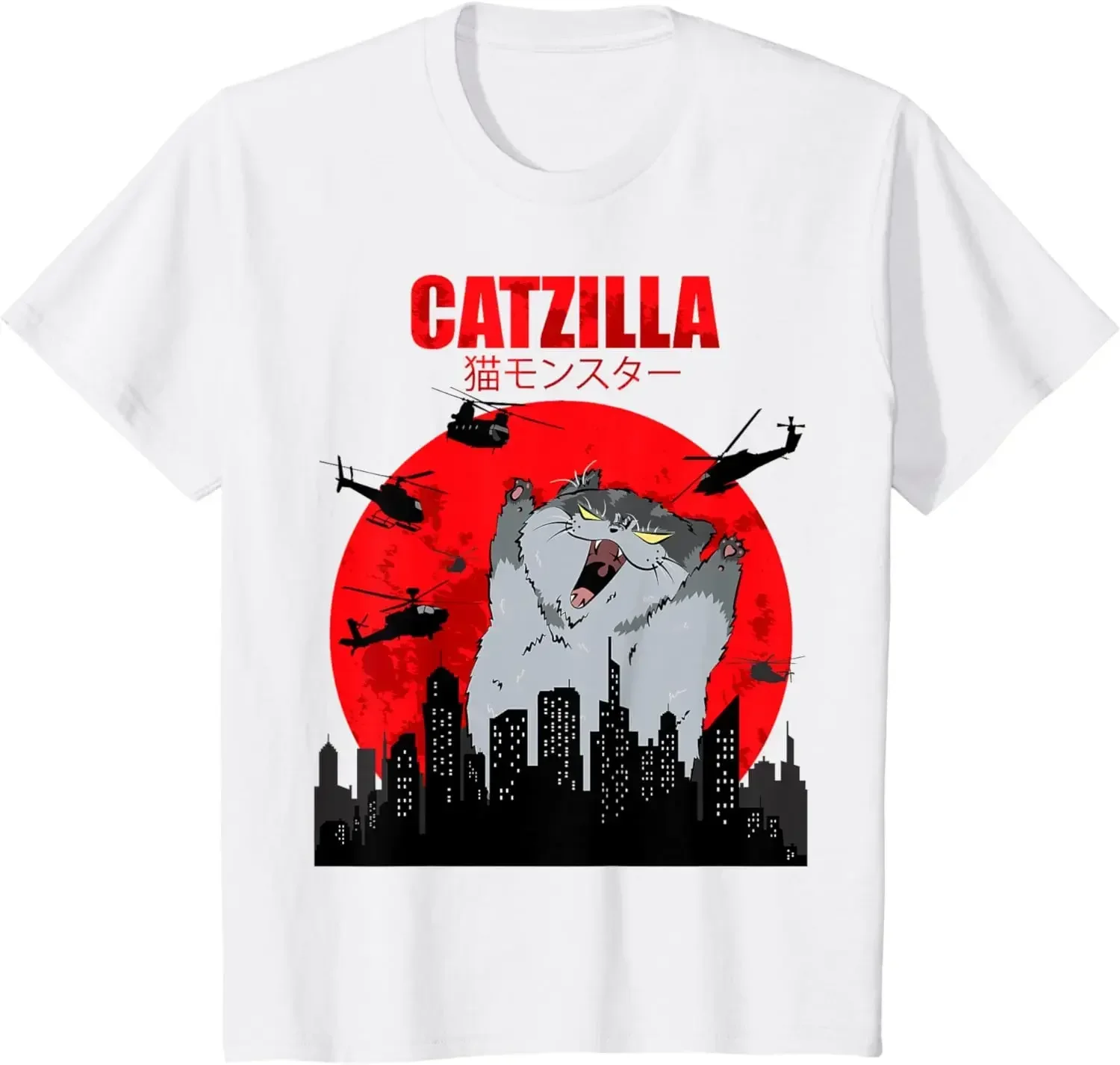Retro Japanese Cat Graphic Tee Kf Scfd6942748Be4D96B8D6482D41104358C Retro Japanese Cat Graphic Tee - Image 2
